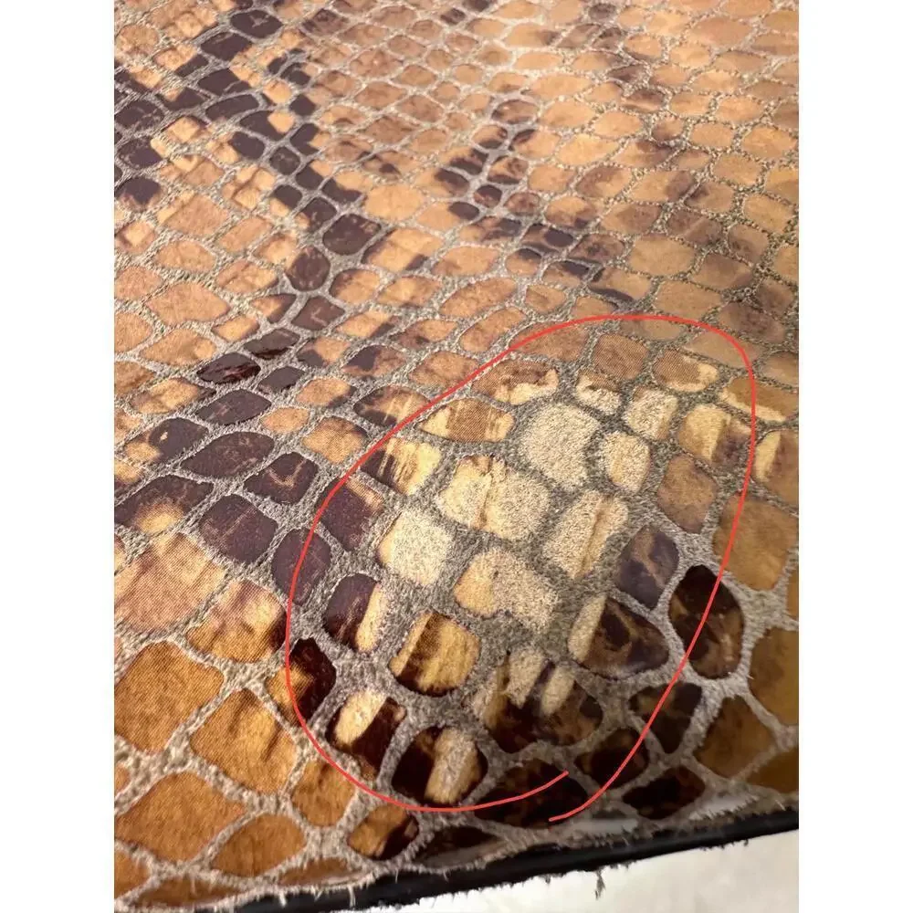 Michael Kors Snakeskin Embossed Tote Shoulder Bag Luxe Neutral Python Print READ